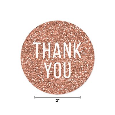 40PC Rose Gold Modern Thank You Image 2