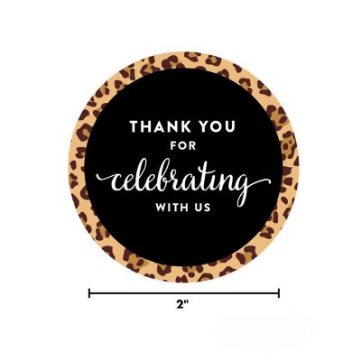 40Pc Thank You for Leopard Cheetah Print Image 1