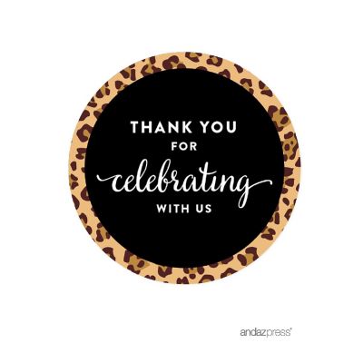 40Pc Thank You for Leopard Cheetah Print Image 2