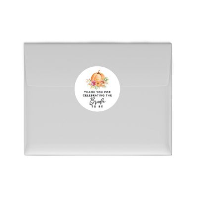 40PK Bride to Be Autumn Circle Labels Image 2