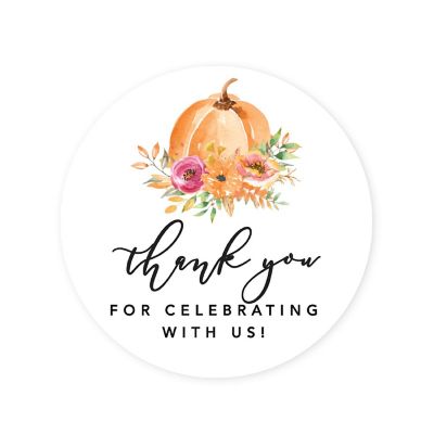 40PK Celebration Thank You Circle Labels Image 3