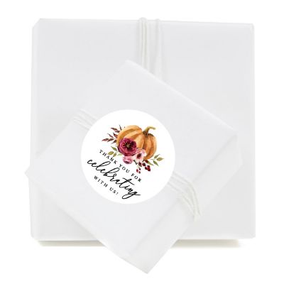 40PK Thank You Celebrating Marsala Label Image 1