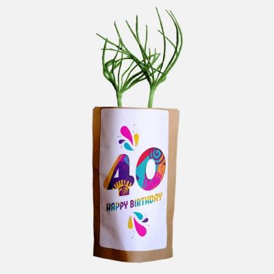 40th Birthday Design - 25 Trees - ForestNation - 1oz Tree Kit Pouch Image 1