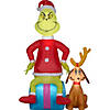 41" Airblown&#174; Grinch with Max Inflatable Christmas Yard D&#233;cor Image 1