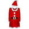 41-Inch Red and White Women's Mrs. Claus Costume Set - Medium Image 1