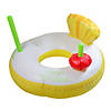 41" Inflatable Yellow and White Pina Colada Swimming Pool Ring Float Image 1