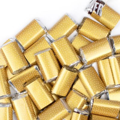 41 Pcs Gold Candy Party Favors Hershey's Miniatures Chocolate Image 1