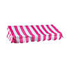 42 1/4&quot; x 54&quot; Pink &amp; White Striped Tabletop Hut with Frame - 2 Pc. Image 1