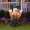 42" Airblown&#174; Blowup Inflatable Vampire Mickey with Candy Toss Vest Halloween Outdoor Yard Decoration Image 2