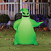 42" Airblown&#174; Inflatable The Nightmare Before Christmas Green Oogie Boogie Yard Decoration Image 1