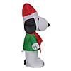 42" Airblown Peanuts&#174; Snoopy with Built-In Lights Christmas Yard Decoration Image 1