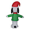 42" Airblown Peanuts&#174; Snoopy with Built-In Lights Christmas Yard Decoration Image 2