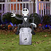 42" Airblown<sup> </sup>Inflatable The Nightmare Before Christmas Jack on Tombstone Yard Decoration Image 2