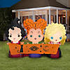 42" Blow-Up Inflatable Hocus Pocus Sisters with Built-In LED Lights Outdoor Yard Decoration Image 1
