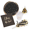 42 Pc. New Year&#8217;s Eve Foil Party Kit for 8 Guests Image 1