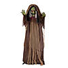 43 1/4" x 57" Light-Up Standing Hunchback Witch Halloween Decoration Image 1