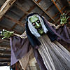 43 1/4" x 57" Light-Up Standing Hunchback Witch Halloween Decoration Image 4