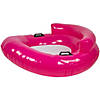 43" Pink Bubble Seat Inflatable Swimming Pool Float Image 3