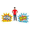 43" Superhero Explosion Cardboard Cutout Stand-Ups - 2 Pc. Image 1