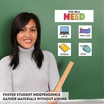 44 Classroom Supply Cards 8.5x11in Image 2