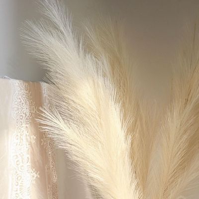44" Silk Pampas Grass Artificial Plant Sprays Stems Image 2