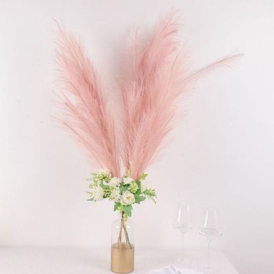 44" Silk Pampas Grass Artificial Plant Sprays Stems Image 2