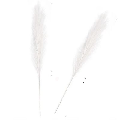 44" Silk Pampas Grass Artificial Plant Sprays Stems Image 1