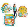 44" x 38&#8221; Groovy Retro Party Cardboard Cutout Stand-Up Set - 3 Pc. Image 1