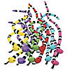 45" Brightly Colored Striped Stuffed Coral Snake Toys - 12 Pc. Image 1