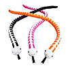 45" Halloween Black, Orange & Pink Skeleton Stuffed Snakes - 12 Pc. Image 1