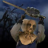 45" Seated Animated Chainsaw Greeter Prop Image 3
