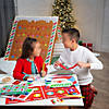 45" x 33" Christmas Gingerbread House Brown Nonwoven Play Tent Image 3