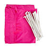 45" x 40" Bulk Bright Pink Plastic Sleepover Tents Kit - 3 Pc. Image 1