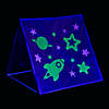 45" x 40" Glow-in-the-Dark Outer Space Polyester Sleepover Tent Image 1