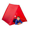 45&quot; x 43&quot; x 40&quot; Red Plastic Sleepover Tent with Frame Image 2
