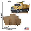 46" Construction VBS Dump Truck Cardboard Cutout Stand-Up Image 1