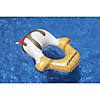 46" Inflatable White and Yellow Ice Cream Ring Pool Float Image 3