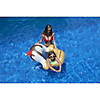 46" Inflatable White and Yellow Ice Cream Ring Pool Float Image 4