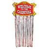 46" x 89" Welcome to the Carnival Foil Streamer Door Curtain Image 1