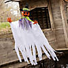 47 1/4" Animated Smiling Pumpkin Scarecrow Hanging Halloween Decoration Image 2