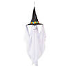 47 1/4&quot; Light-Up Smiling Floating Ghost with Witch Hat Halloween Decoration Image 1