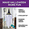 47 1/4&quot; Light-Up Smiling Floating Ghost with Witch Hat Halloween Decoration Image 2