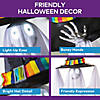 47 1/4&quot; Light-Up Smiling Floating Ghost with Witch Hat Halloween Decoration Image 3