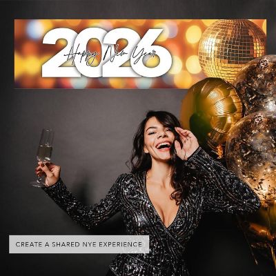 47x13 70s Disco Ball Hanging Banner Image 2