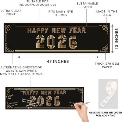 47x13 Roaring 20s New Years Banner Image 1