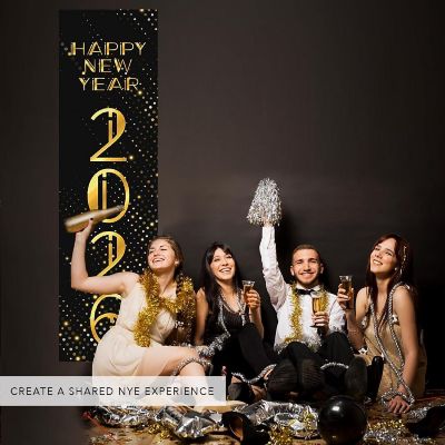 47x13 Vertical Confetti Hanging Banner Image 1