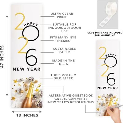 47x13 Vertical Disco Balls Banner Image 1