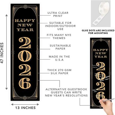 47x13 Vertical Gatsby Hanging Banner Image 1