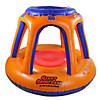 48" Orange and Blue Inflatable Giant Floating Shoot Ball Swimming Pool Game Image 1