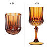48 Pc. Amber Plastic Wine Glass Kit for 24 Image 1